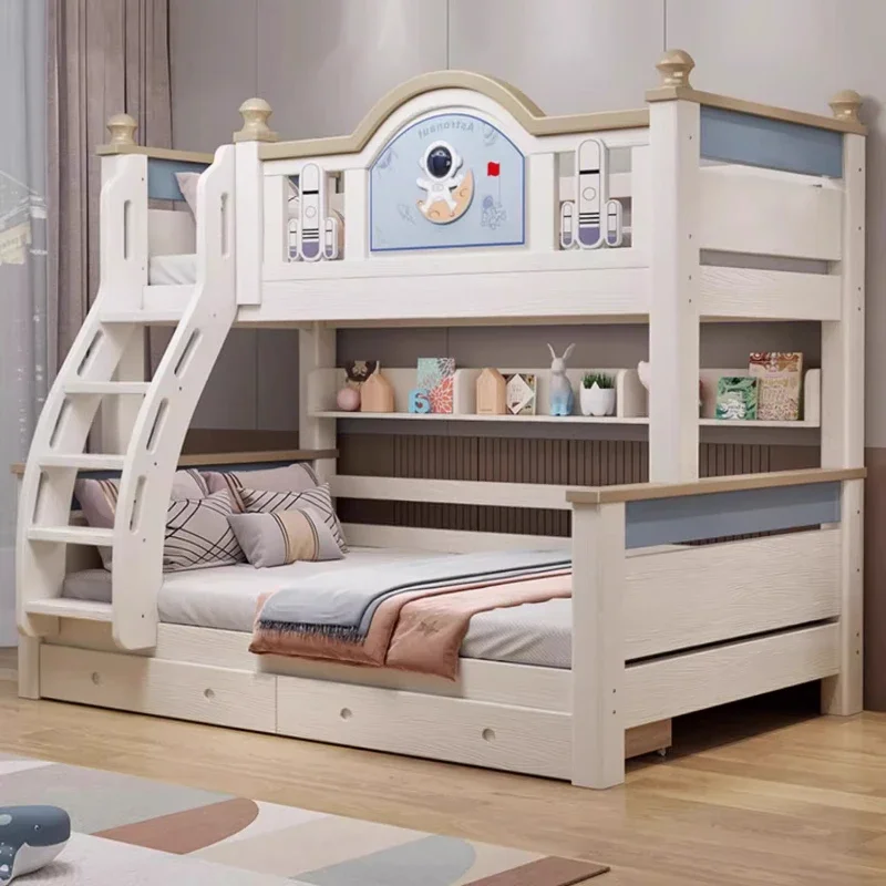 150x180 Queen Twin Bed Frame Full Size Kids Lit Kids Full Bunk Double Bed With Storage Luxury Letto A Castello Bedroom Furniture