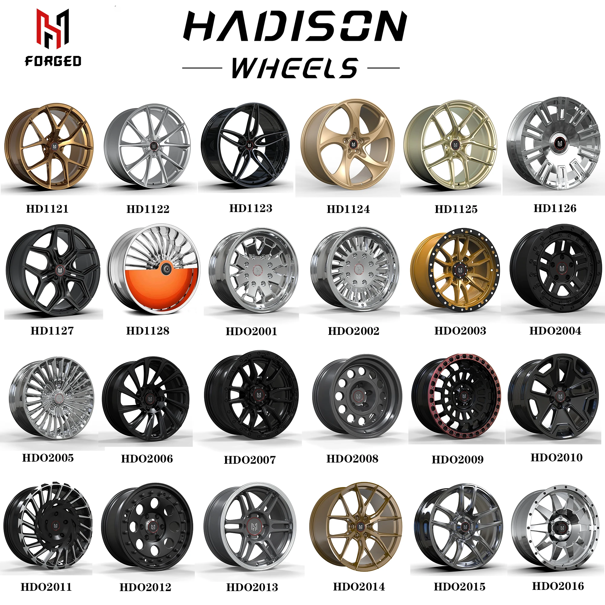 for HADISON HD1050 Personalization Custom Forged Wheels 16 17 18 19 20 21 22 23 24 Inch Aluminum Alloy Car Wheels Rims For Mod