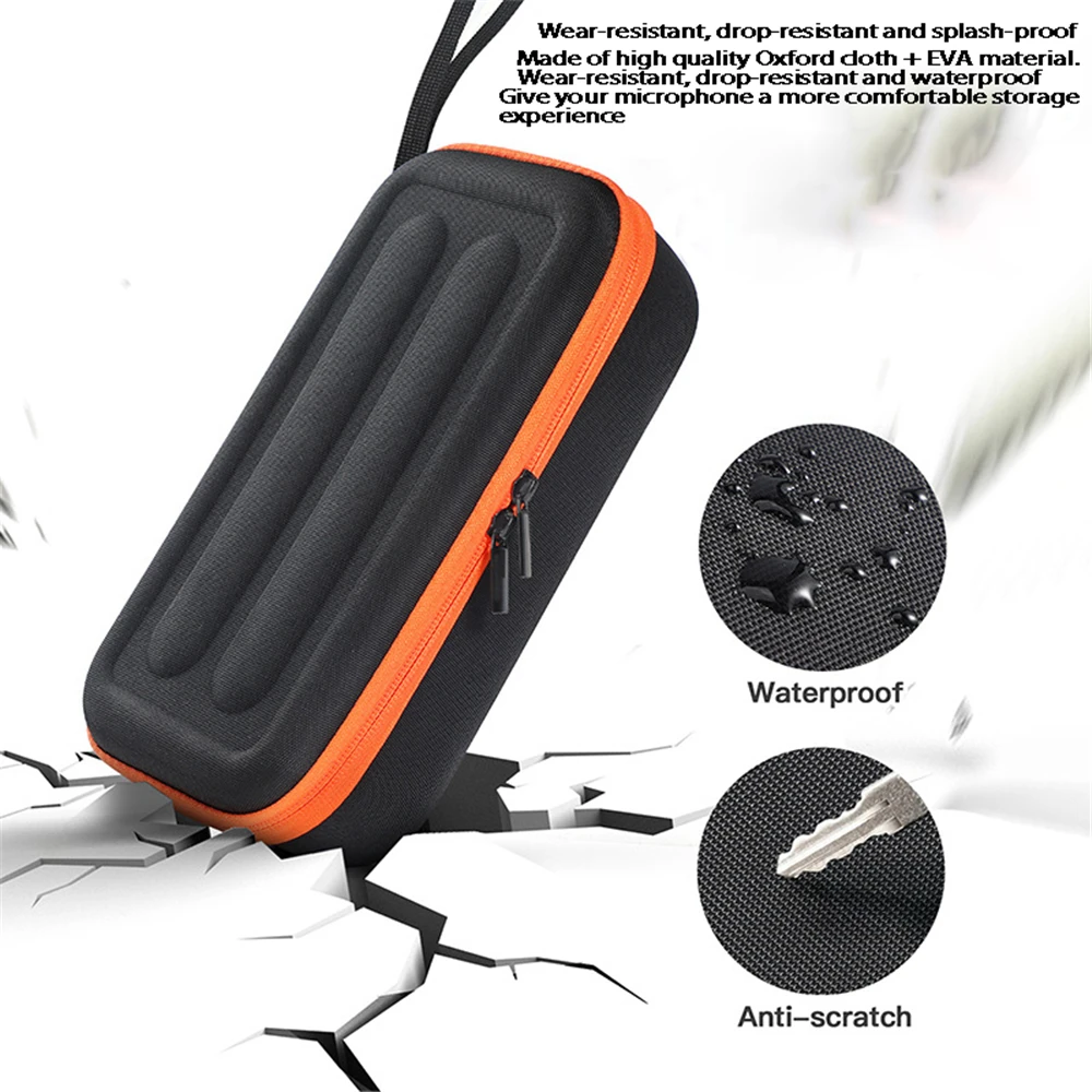 Wireless Microphone Storage Case for JBL PartyBox Wireless Mic Shockproof Handheld Dual Mic Hard Travel Carrying Bag  Accessorie
