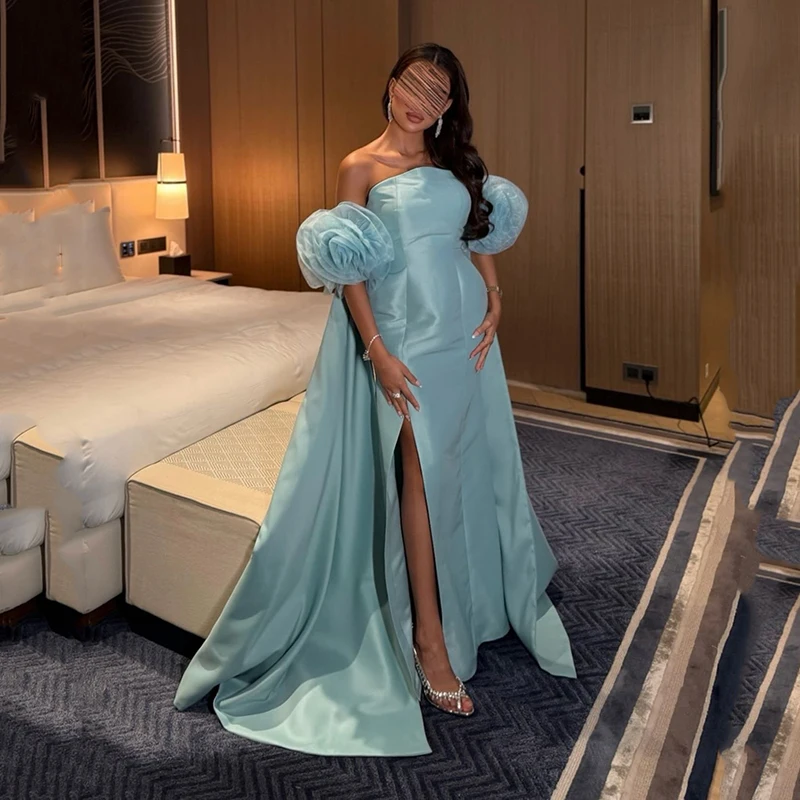 

Thinyfull 2026 A-Line Prom Evening Dresses Saudi Arabia One Shoulder Side Slit Party Dress Formal Cocktail Prom Gown Customized