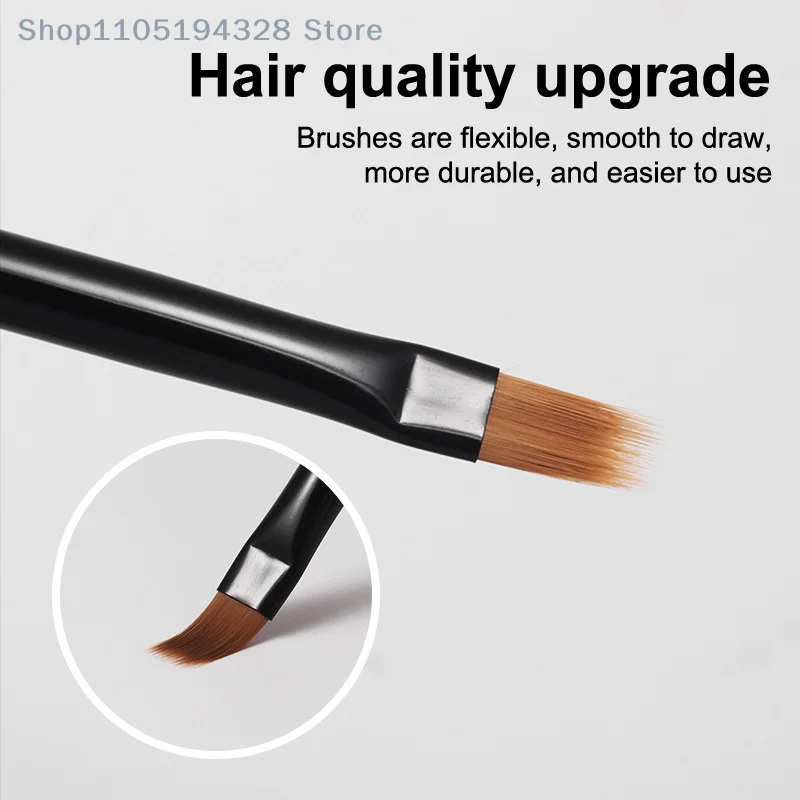 [YA]- vernis Gel UV stylo d'art d'ongle bois de santal Ombre peinture avec couvercle détail épaissir pinceau de dessin