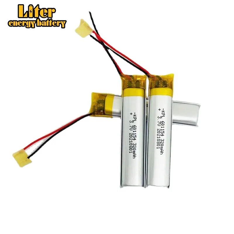 Li-Polymer 601154 Thông Minh Kính Pin Sạc Dự Phòng 320MAh Massage Đồng Hồ Đo Sức Đi Bộ Nhà Máy Sản Xuất Trực Tiếp Cung Cấp