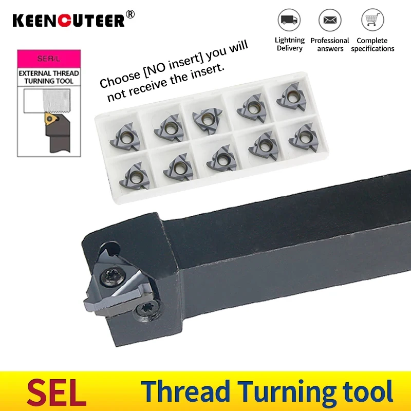 Резьбонарезной инструмент SEL1212H16 SEL1616H16 SEL2020K16 SEL2525M16, Реверсивный хвостовик, соответствующий твердосплавному лезвию 16IR, ЧПУ Инструмент