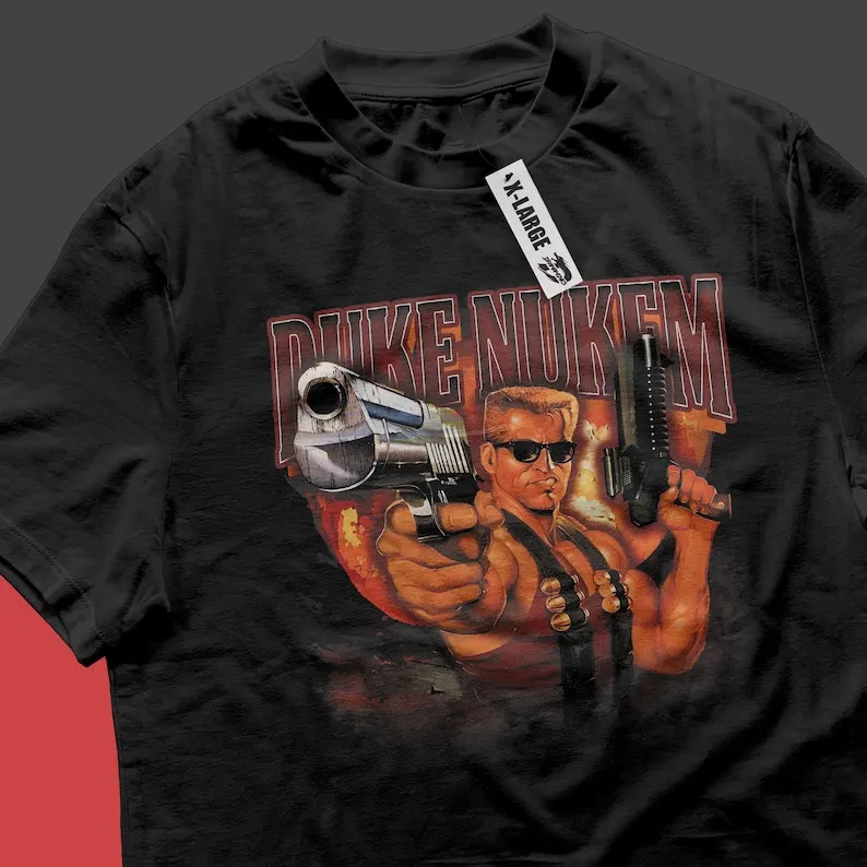 Nukem Gaming 80s 90s Series Retro Vintage Nostalgia Gamers T-shirt