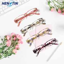 Henotin Reading Glasses for Women 2 Pairs Fashionable Fashionable HD Oval Lens Prescription Glasses Farsighted Refractive Lenses