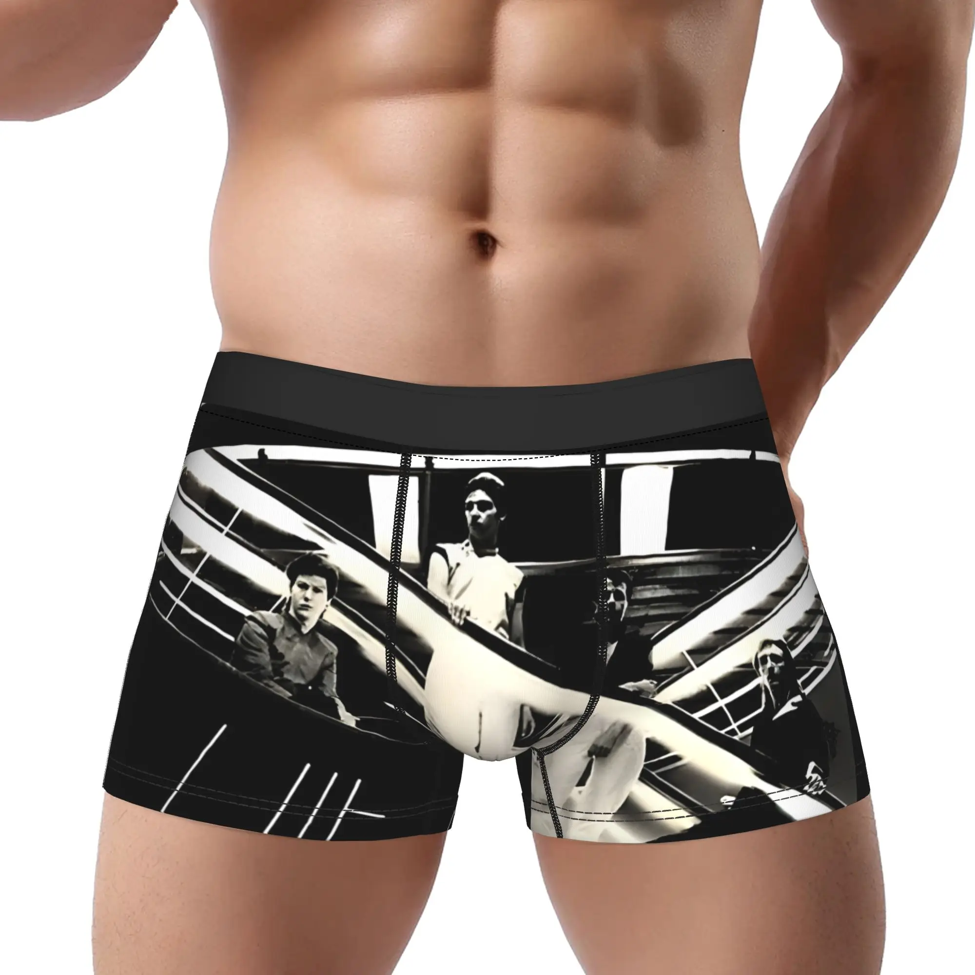 Трусы Ultravox John Foxx Midge Ure Synthpop Rock, дышащие трусики, мужское нижнее белье, шорты с принтом Ultravox, трусы-боксеры