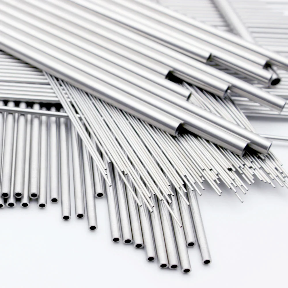 Rundes, nahtloses, gerades Kapillarrohr aus Edelstahl 304, 0,5 x 0,3 mm, 2 x 1, 3 x 1 mm, 3 x 2 mm, 4 x 2 mm, 4 x 3 mm, 5 x 3 mm, 5 x 4 mm, 200 mm/300 mm lang – Detail 3