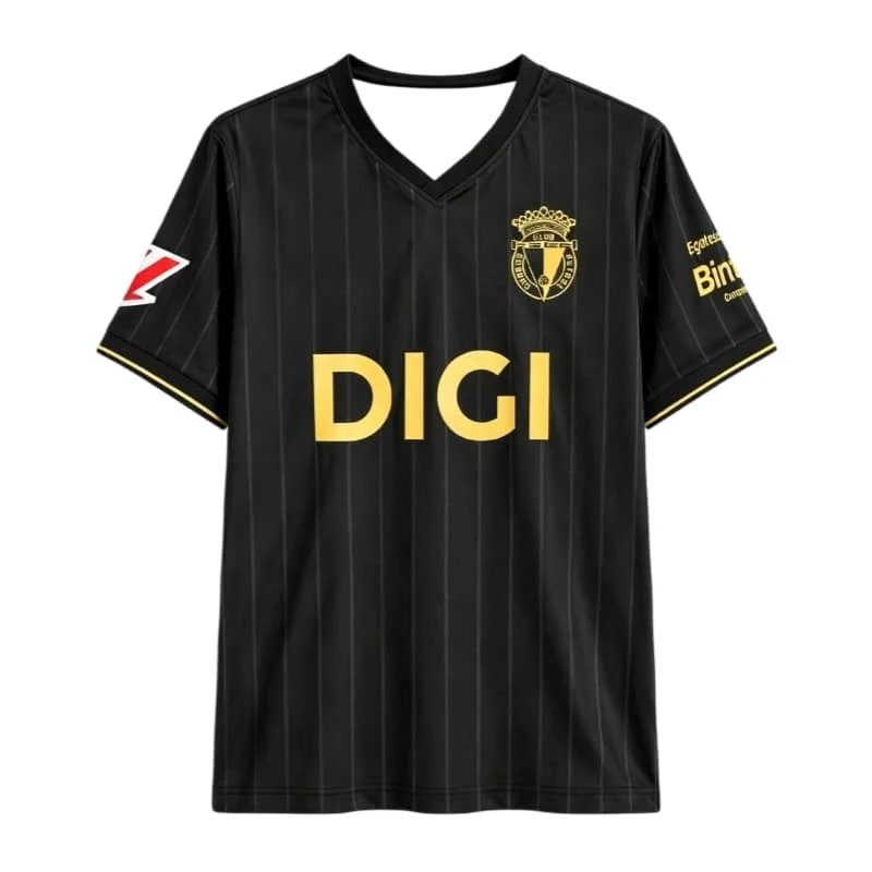 2026 Neue Burgos CF 26-27 Saison Heim- & Auswärtstrikots – Y2K Atmungsaktives Kurzarm-Sport-T-Shirt für Herren (Familien-Set) – Detail 5