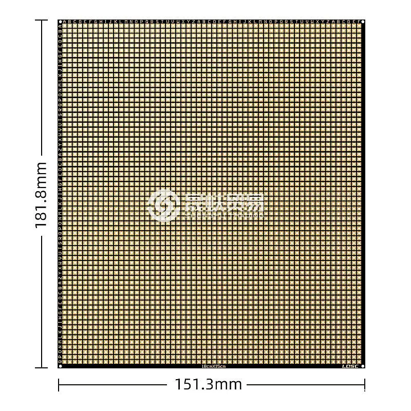 Scheda universale circuito d'oro affondante a olio nero su un lato BoardFR-418 * 15CMHole Board muslimboard