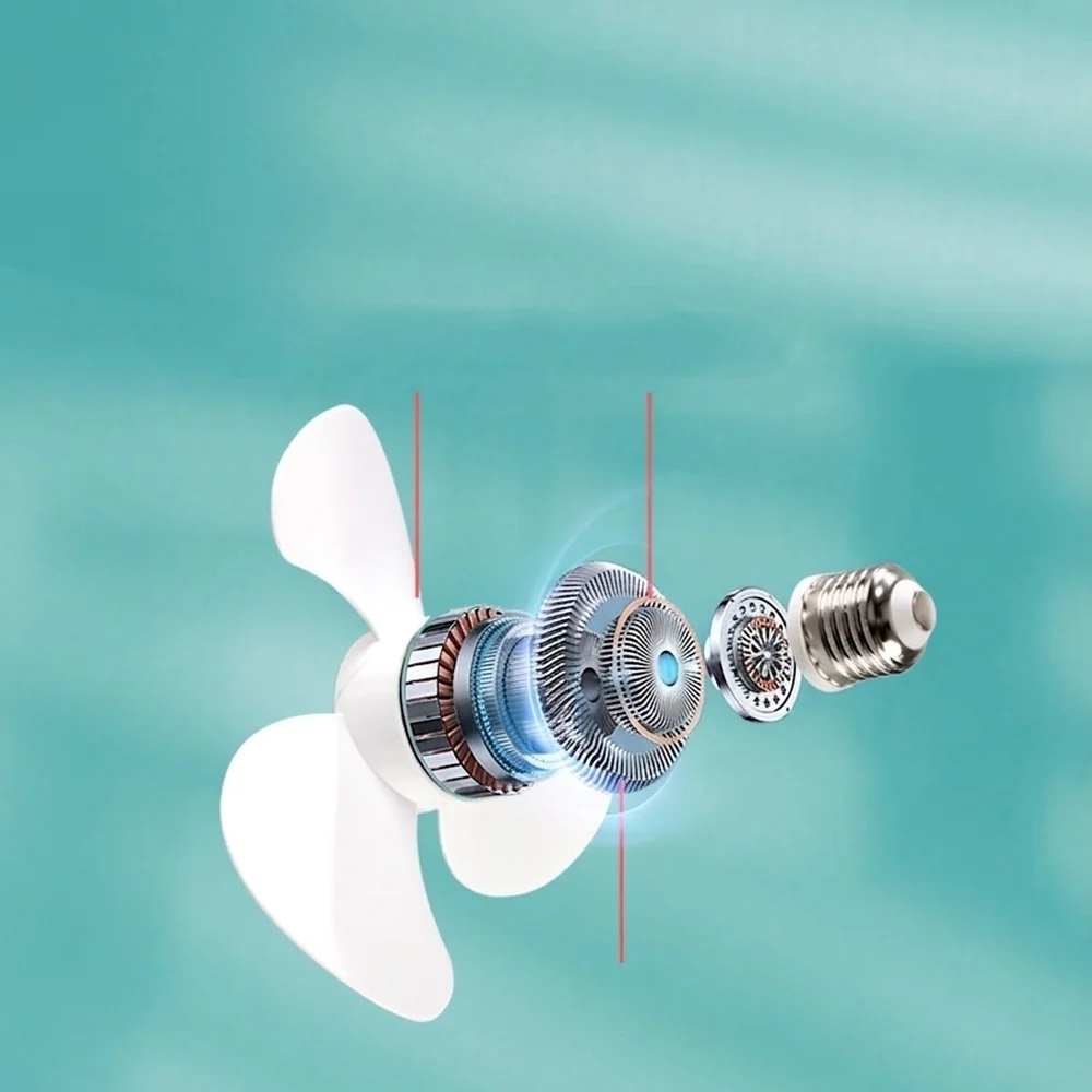 Mini Ceiling Fan Quiet Brushless Motor Small Cooling Fan For Bedroom Bedroom Kitchen Dormitory Portable Air Circulation