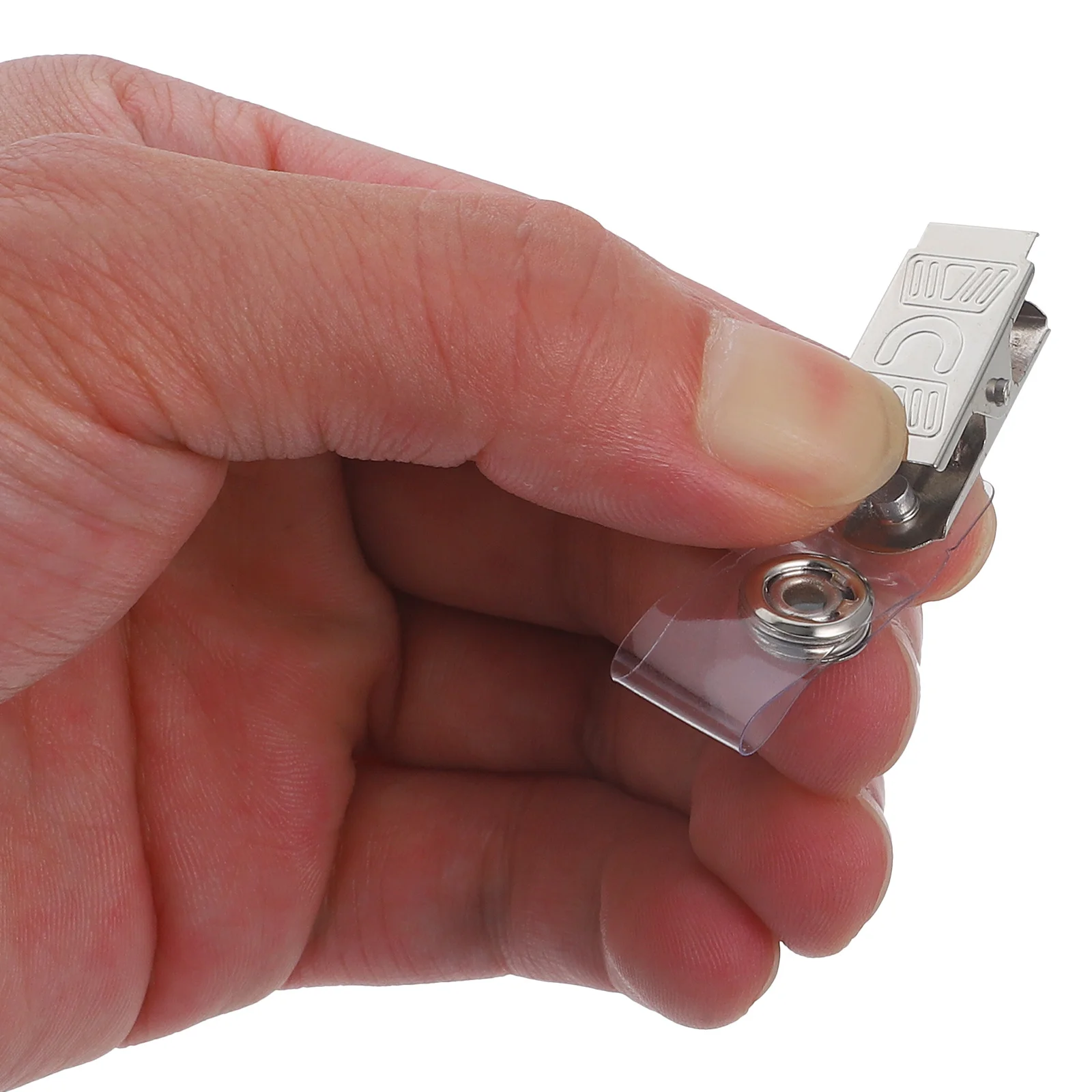 

100pcs Badge Holder Badge Clips Name Tag Holders Serrated Alligator Clip For Nurses Office Workers Medical Staff Trade