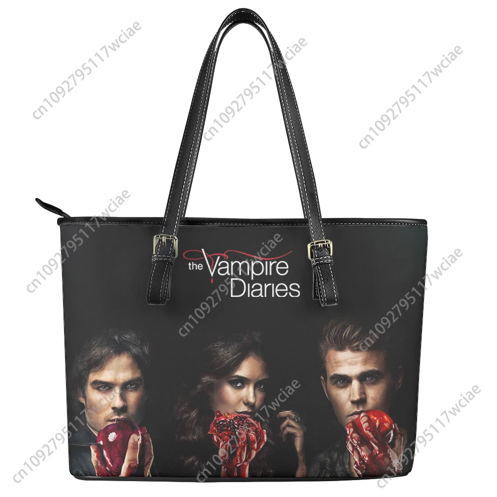 

The Vampire Diaries Custom Handbag Womens Mens Personalized Tote Bag Shoulder Bag Business Leather Purse Travel Bag Gift