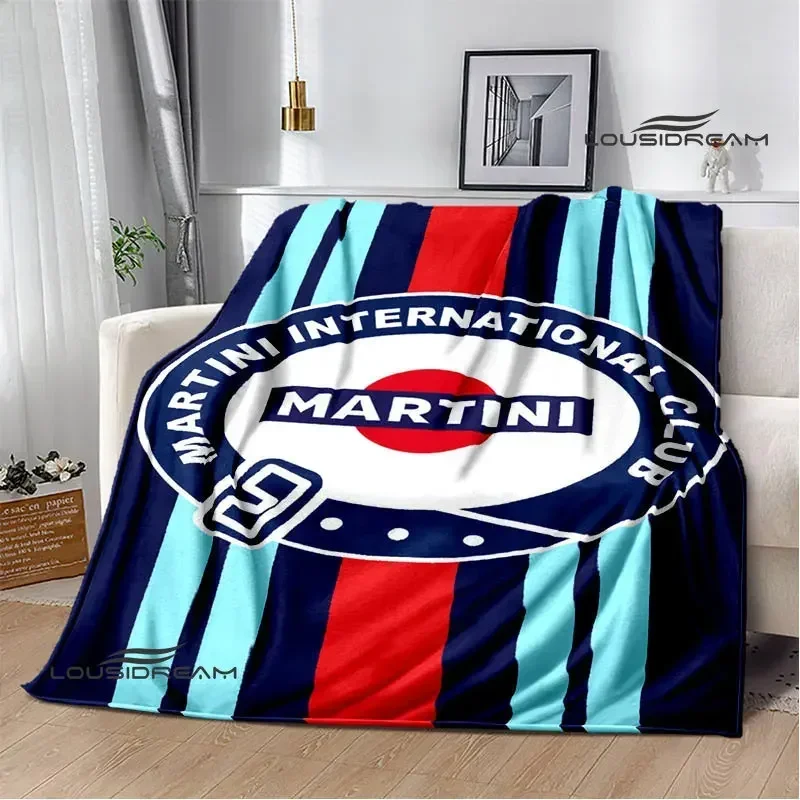 

Martini logo printing blanket warm blankets flannel soft and comfortable home travel blanket blankets for beds birthday gift