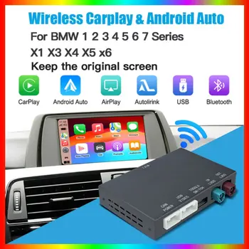適用於BMWNBT CIC系統1 2 3 4 5 6 7系列 X3 X4 X5 X6 MINI的無線Apple CarPlay和Android Auto鏡像連結功能解碼器 8 最佳銷售 BMW安卓汽車 - №8