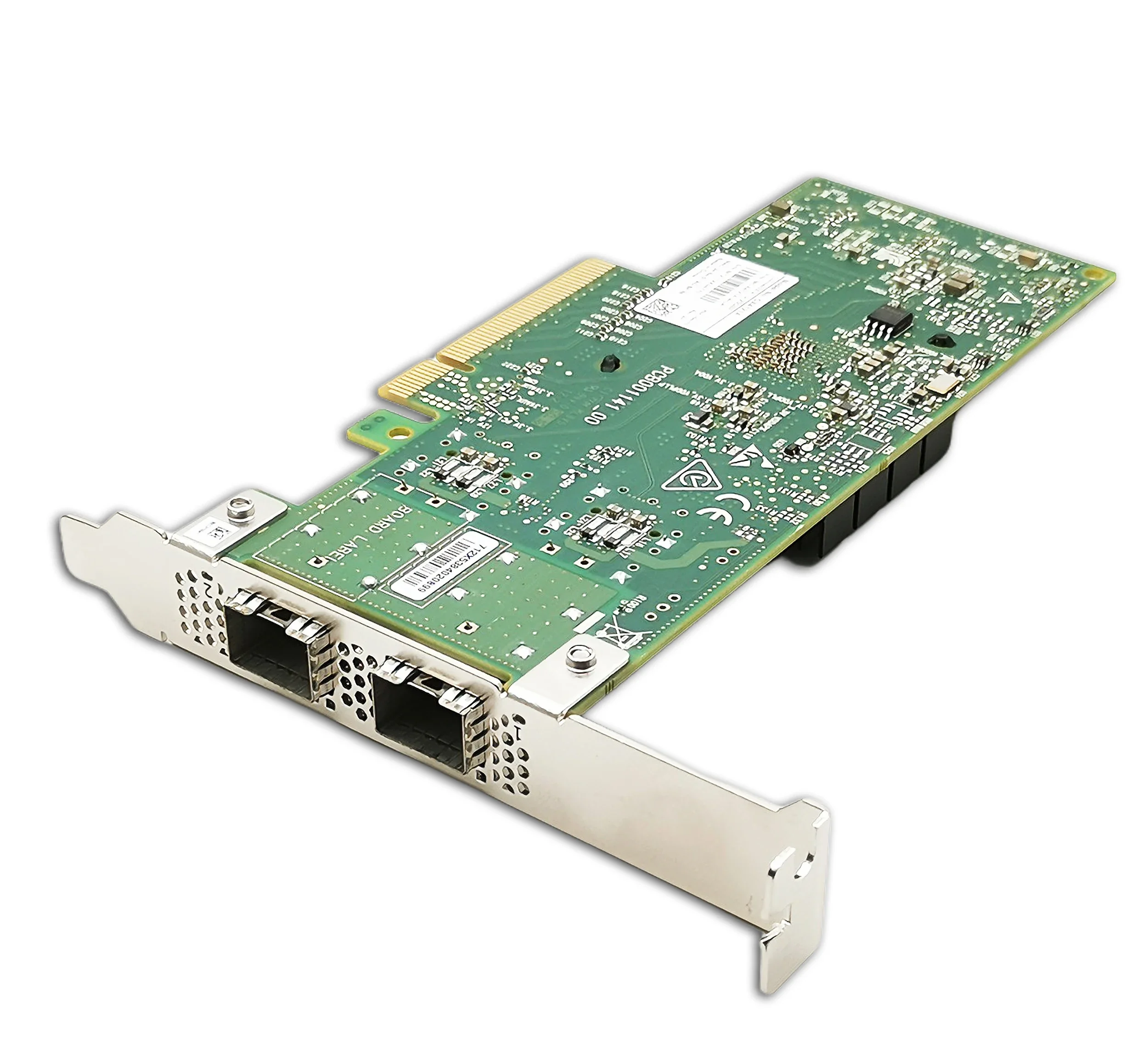 Mellanox MCX4121A-ACAT NIC MFA2P10 أصلي-AOC 25G 7/10M ConnectX-4 RDMA RoCEv2 PCIe3.0x8 مجدد