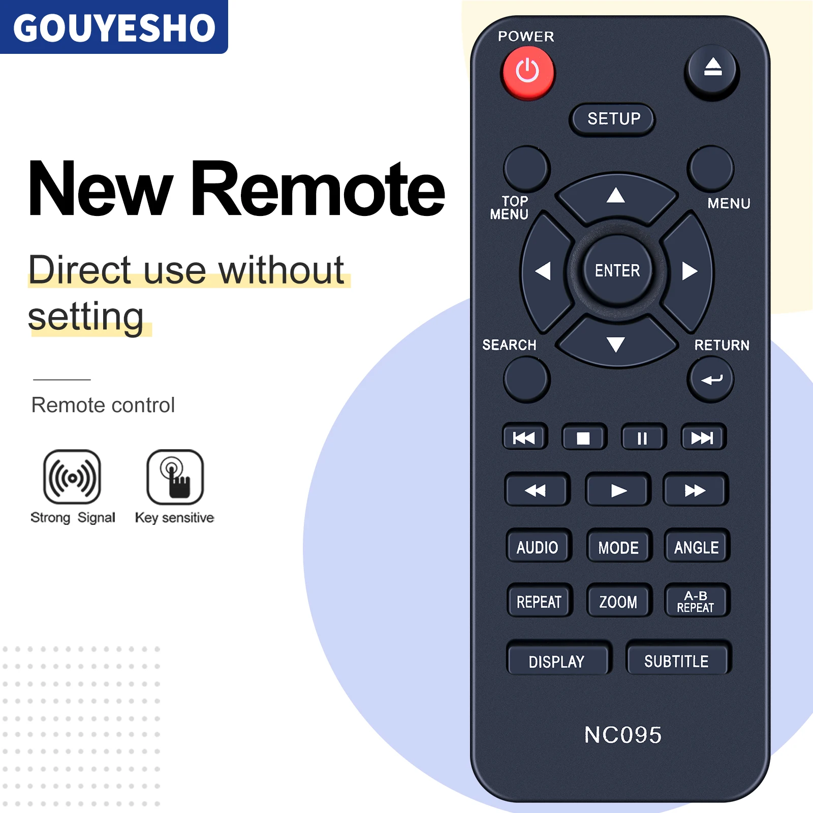 

Новый пульт дистанционного управления NC095UL NC095 для DVD-плеера Sanyo FWDP105 FWDP175F FWDP105FA