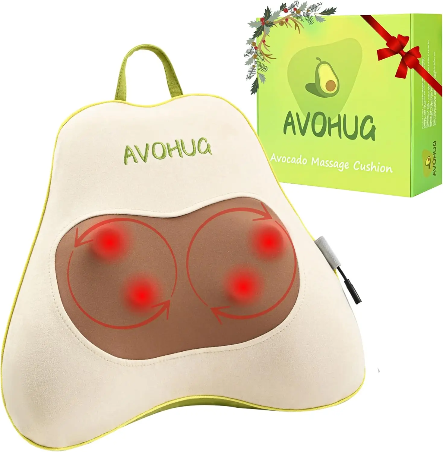 

Deep Tissue Back Massager with Heat - Cordless Shiatsu Kneading for Pain Relief, Premium Design, Perfect Gift