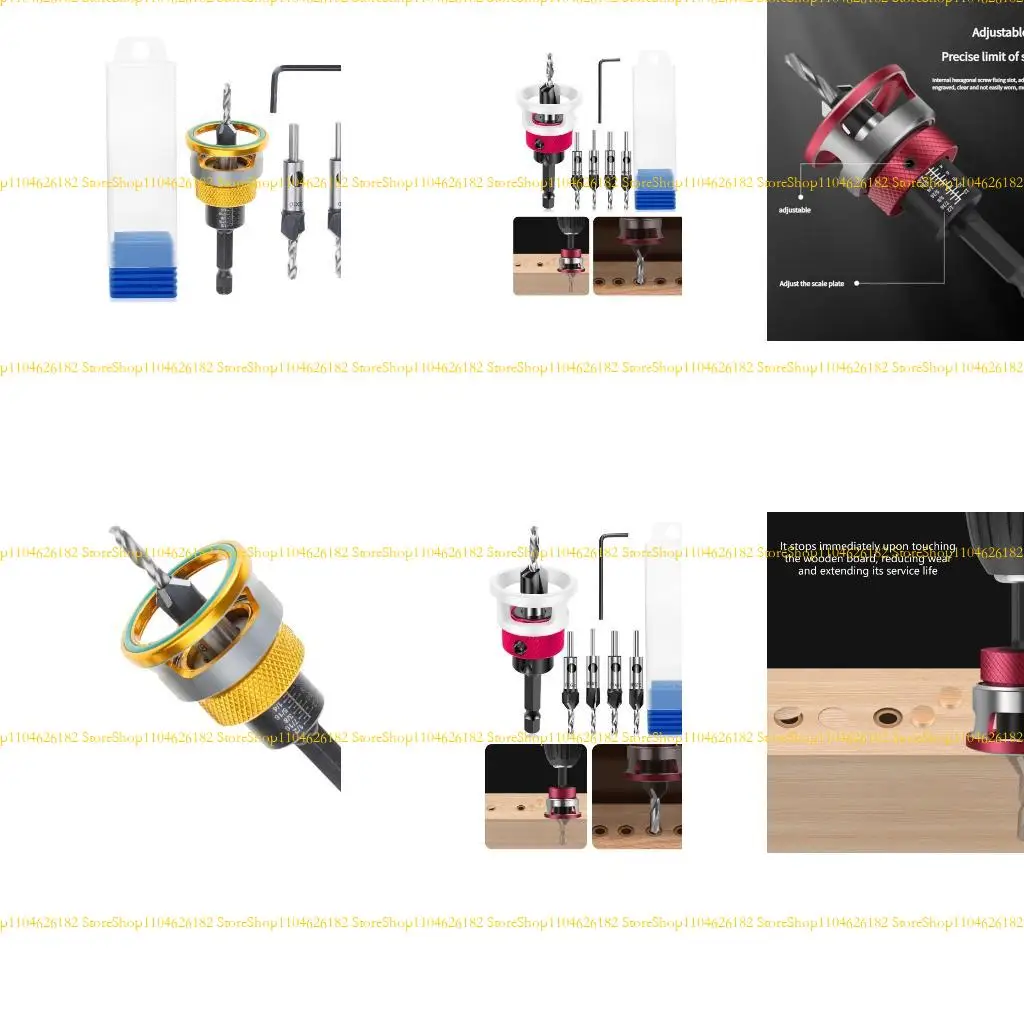 

Q2Q4 Professional Countersink Drill Set с низкой глубиной трения Стоп Shank