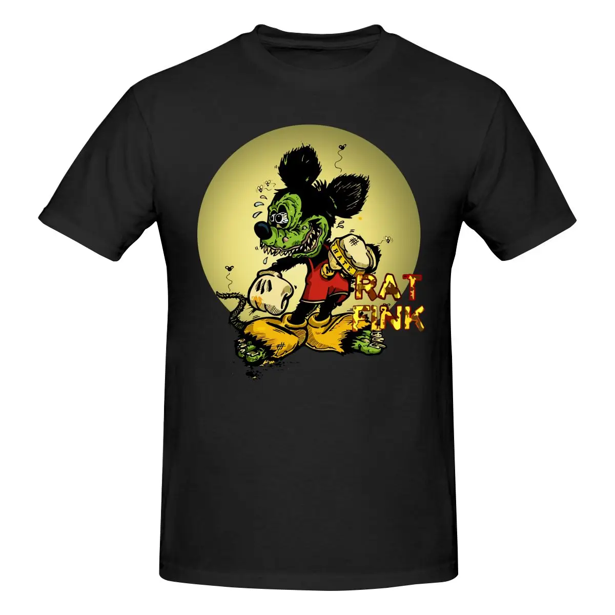 Редкий Ed Roth Rat Fink хлопок для веера черный S 2345XL футболка с длинным или коротким рукавом