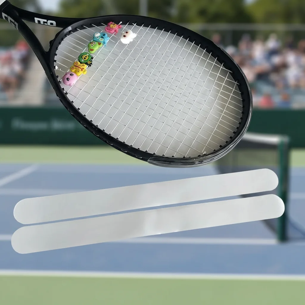 

Transparent Racket Head Sticker Frame Guard Reduce Friction Tennis Racket Protection Tape 37cm TPU Racquet Frame Guard