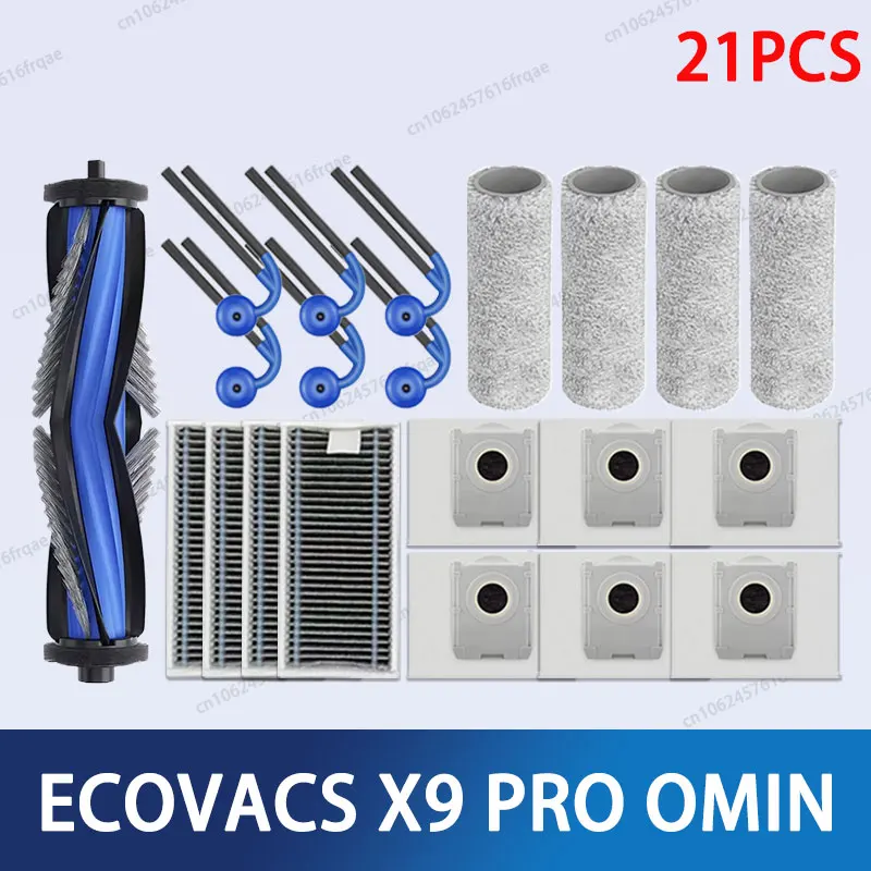 Ecovacs X9PRO OMNI/DEX61-P Accessoires Robotstofzuiger Hoofdzijborstel Mop Doek HEPA-filter Stofzakken Reserveonderdelen