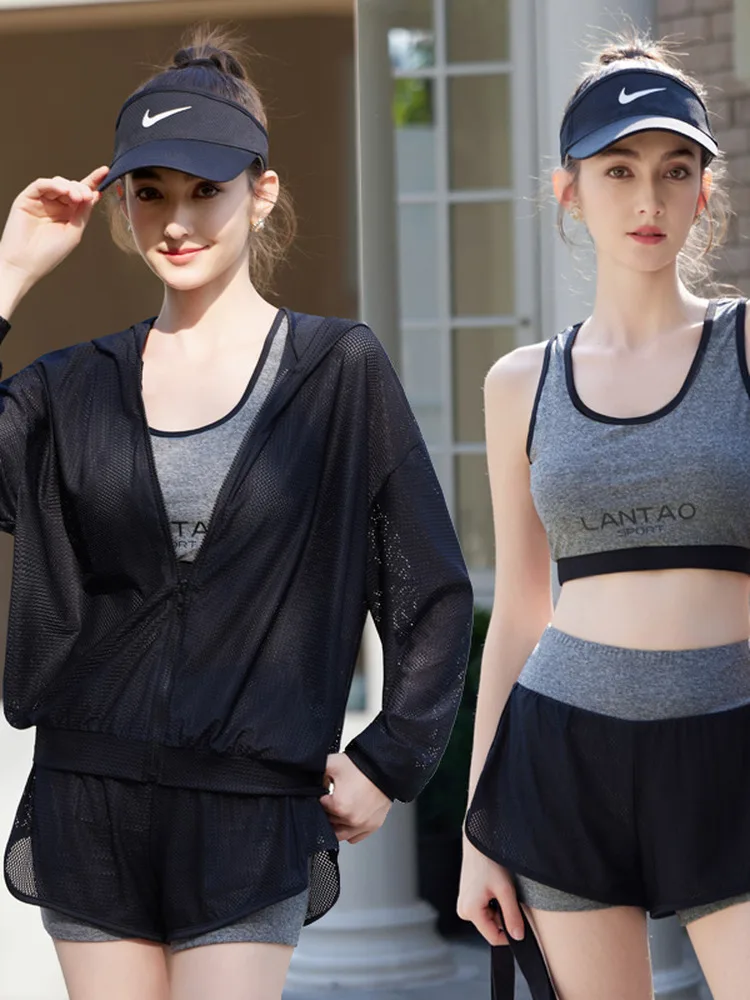 

Женский купальник для серфинга, комплект из трех предметов: с длинным рукавом, с капюшоном, спортивное бикини, утягивающий, быстросохнущий, больших размеров