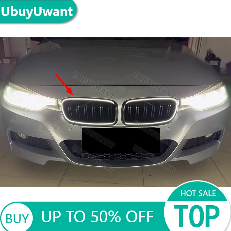 Для BMW 3 серии 13-18 F30 F31 320i 330i 335i Автомобильные передние гоночные решетки Kindey, аксессуары, комплект кузова, светодиодная решетка