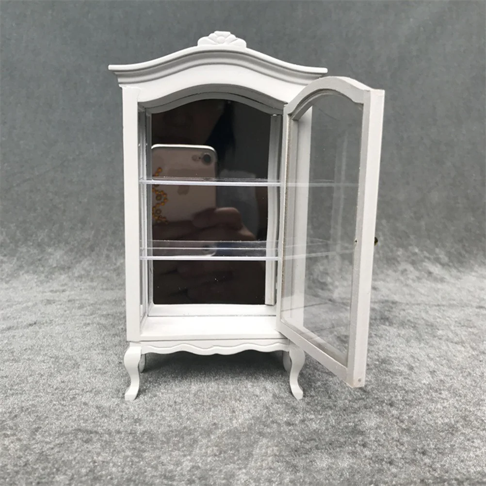 Acessórios para casa criança fingir jogar brinquedo mini gabinete 1/12 móveis de adorno