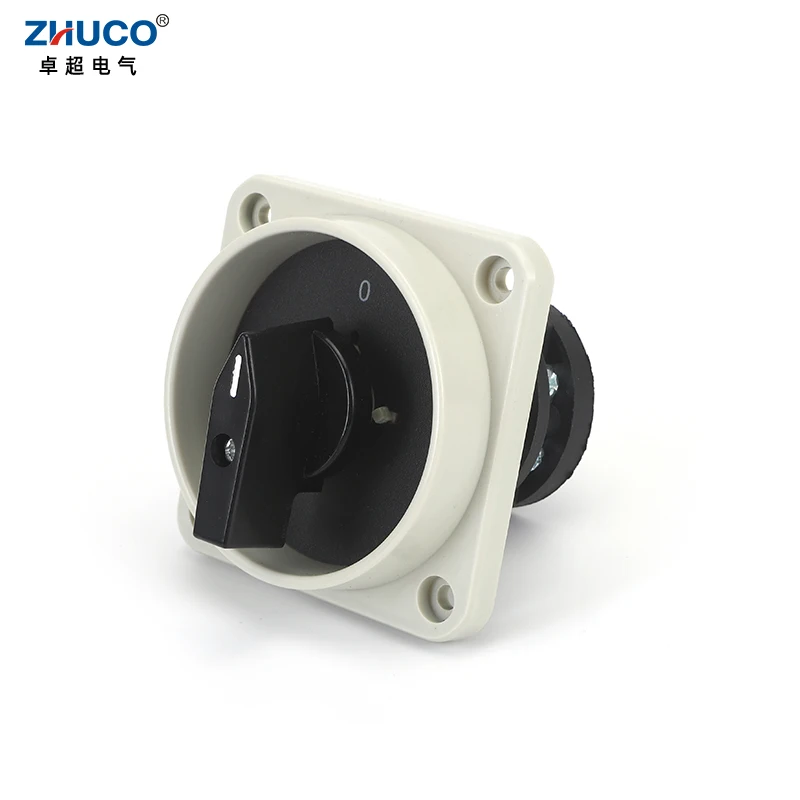 ZHUCO C180-2GS 500 فولت 25A ON-OFF 2 موضع 8 لوحة المسمار شنت كهربائي باستخدام مفتاح التحكم في التحكم في الكاميرا الدوارة