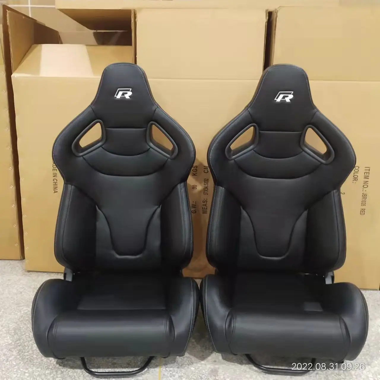 1093 Universal Vehicle Slider Simulator Gaming Station Adjustable Sim Bucket Racing Seats