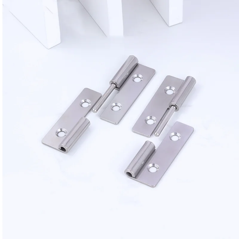 2pcs 304 Stainless Steel Removable Mini Hinges Cabinet Door Industrial Hinges Heavy Machinery Removable Leaf 1 Inch