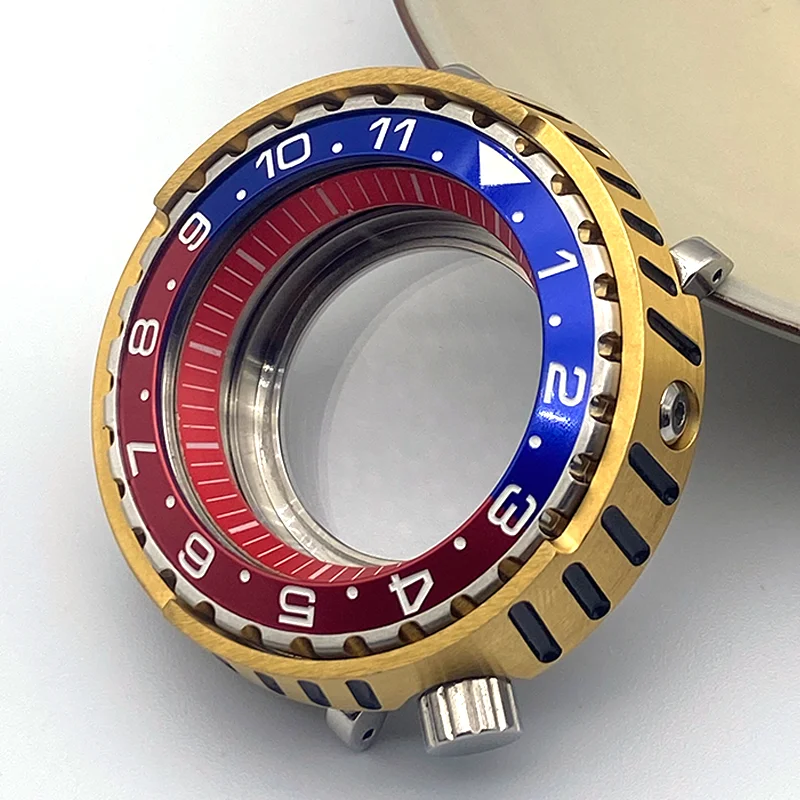 

Tuna Canned Watch Case Fit For NH35 NH36 4R35 4R36 Movement Transparent Back 12-Hour Scale Bezel Fashion Colour Scheme Tuna Case