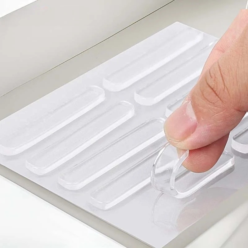 20pcs/set Self Adhesive Rubber Bumpers: Protect Your Walls & Sliding Doors From Damage!