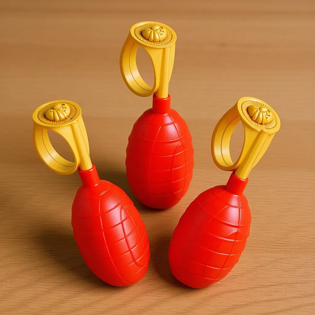 

Набор из 3 красных колец-распылителей для розыгрышей на 1 апреля, креативные кольца-брызгалки для игр на улице и в помещении, забавные сюрпризы