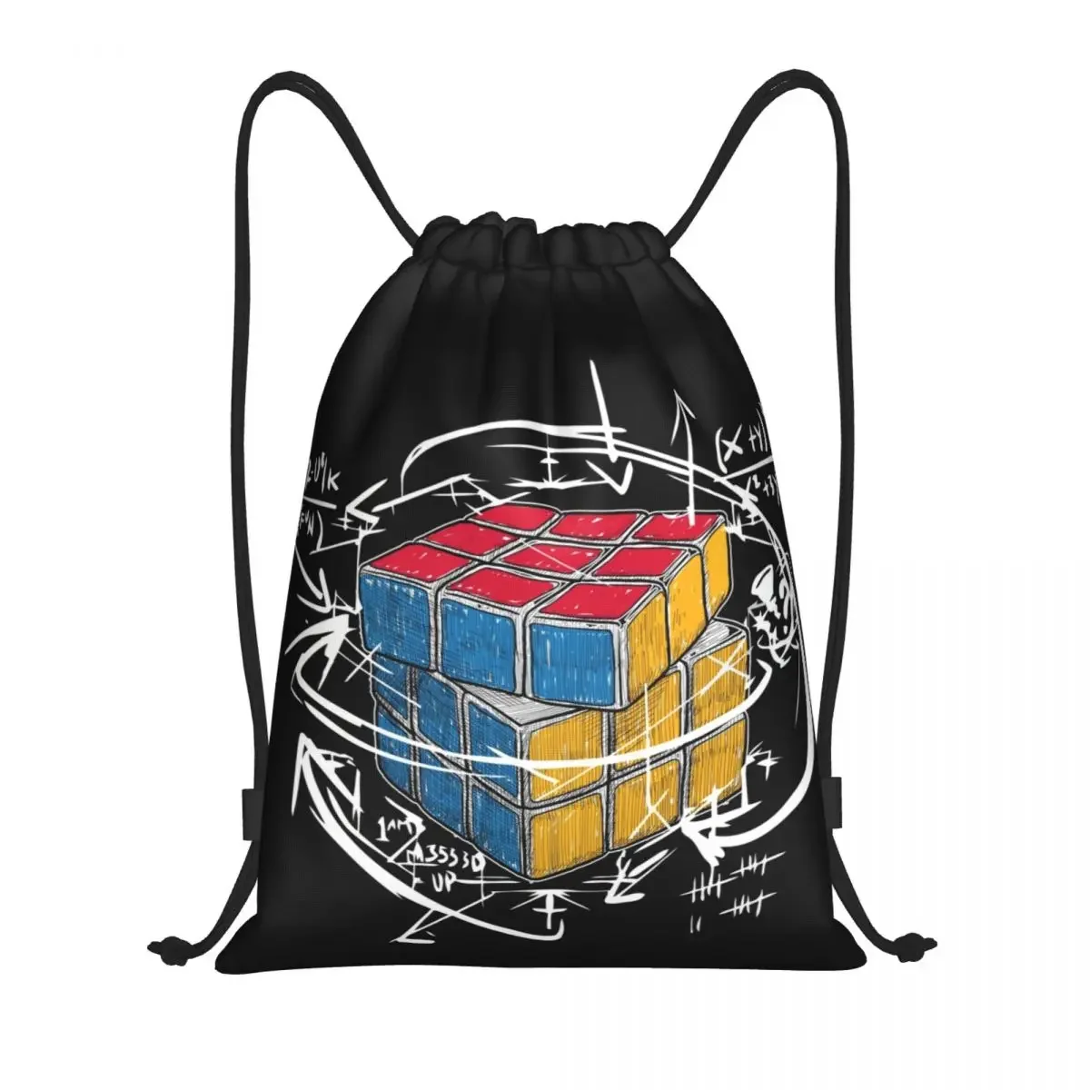 Math Teacher Graphic Drawstring Bag Women Men Portable Sports Gym Sackpack Mathematics Science Geek Training Backpacks