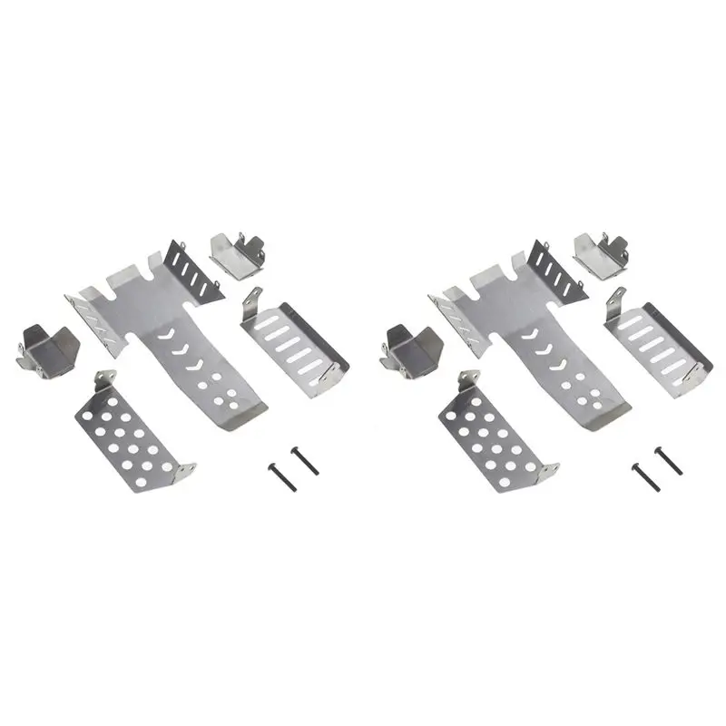 AS96-2X Stainless Steel Chassis Armor Axle Protector Skid Plate For Vanquish VS4-10 Phoenix VS410 RC Crawler