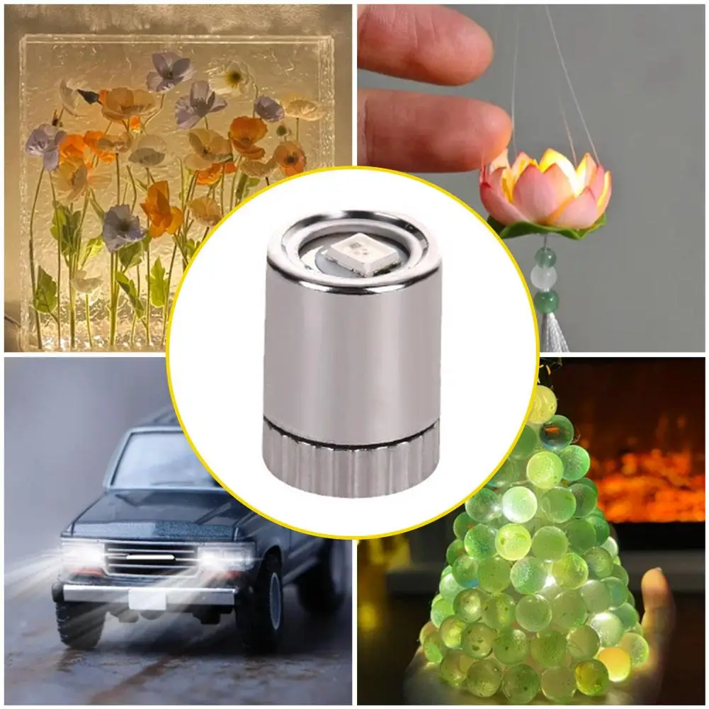 10Pcs Miniature Lights for Dollhouse,Miniature LED Lights for Handcraft,Mini Spot Lights Battery Operated(Warm White/white) image 4
