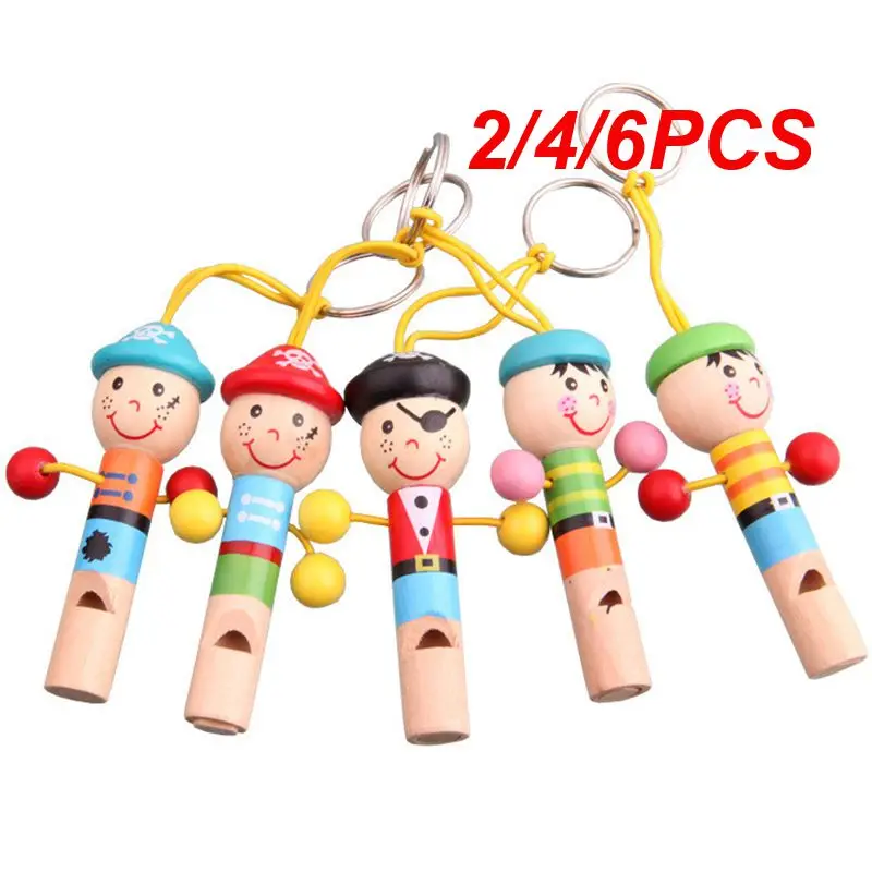 

2/4/6PCS Educational Leisure Puzzle Toys Lovely Modelling Multicolor Portable To Carry Colorful Exercise Lung Capacity Wood