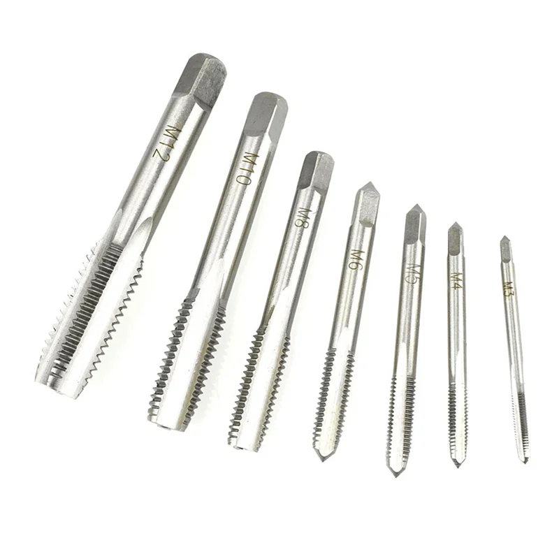SEWS-2X 8 In One Tap Tool Set Thread Metric Machine Hand Screw Thread Plug Taps Set
