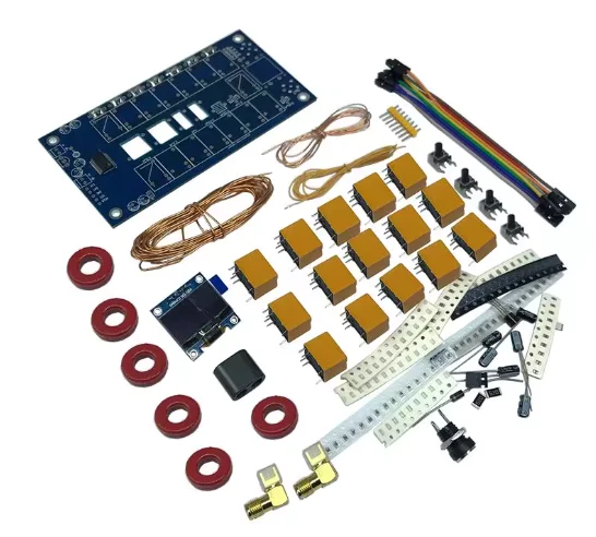 미니 0.96인치 OLED ATU100 자동 안테나 튜너 100W 자동 안테나 튜닝 키트 부품