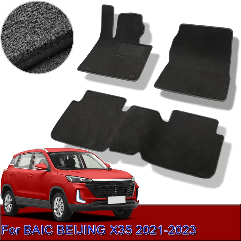 For BAIC BEIJING X35 2021-2023 Custom Car Floor Mats Waterproof Non-Slip Floor Mats Interior Carpets Rugs Foot Pads Accessory