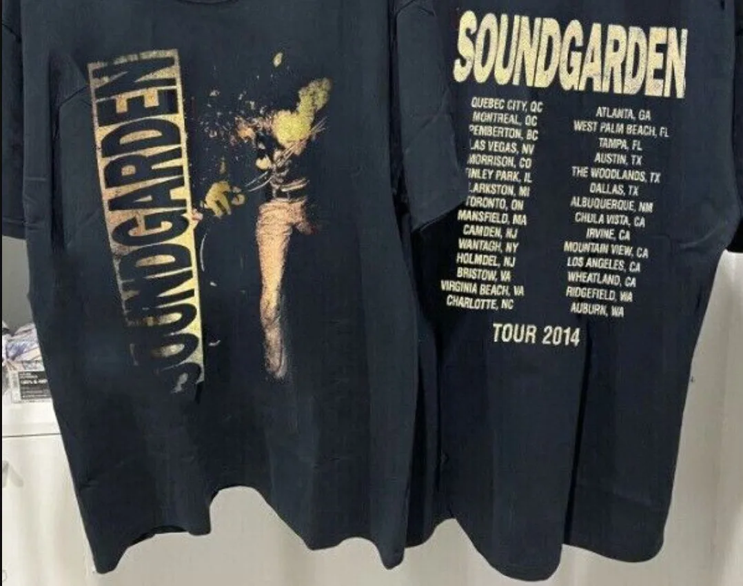 

Soundgarden Cotton Black Unisex T-shirt Double Sizes New hot