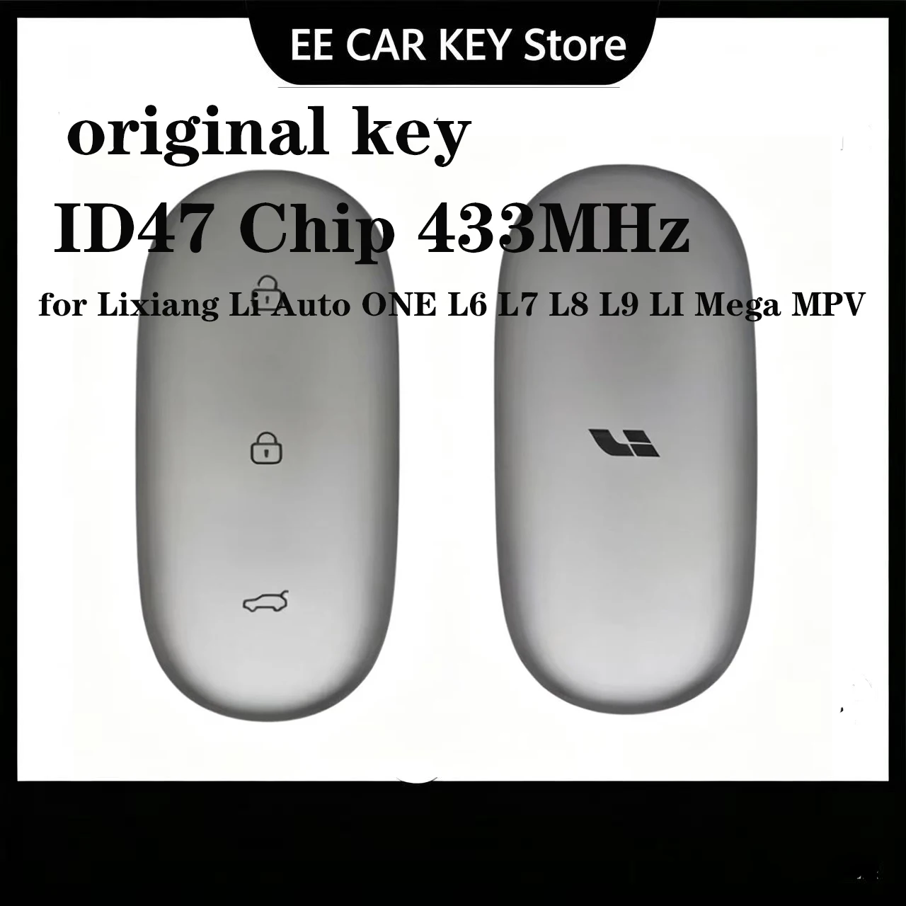 for Lixiang Li Auto ONE L6 L7 L8 L9 LI Mega MPV Original Smart Remote Key ID47 Chip 433MHz