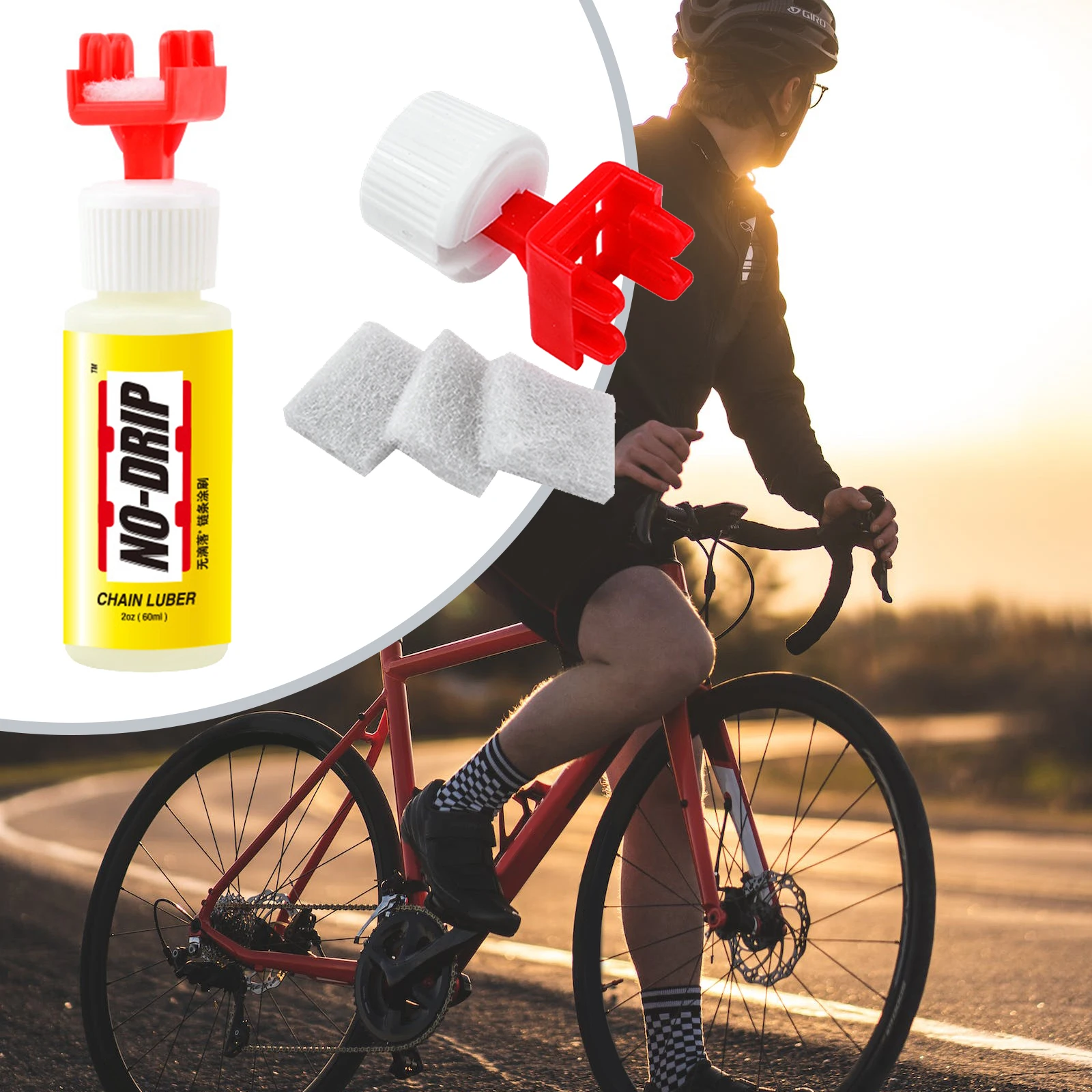 Bike Chain Gear Oil Chain Cleaning With The Chain Lubricant Applicator Secure Grip Special Disc PVC Brand New Functional