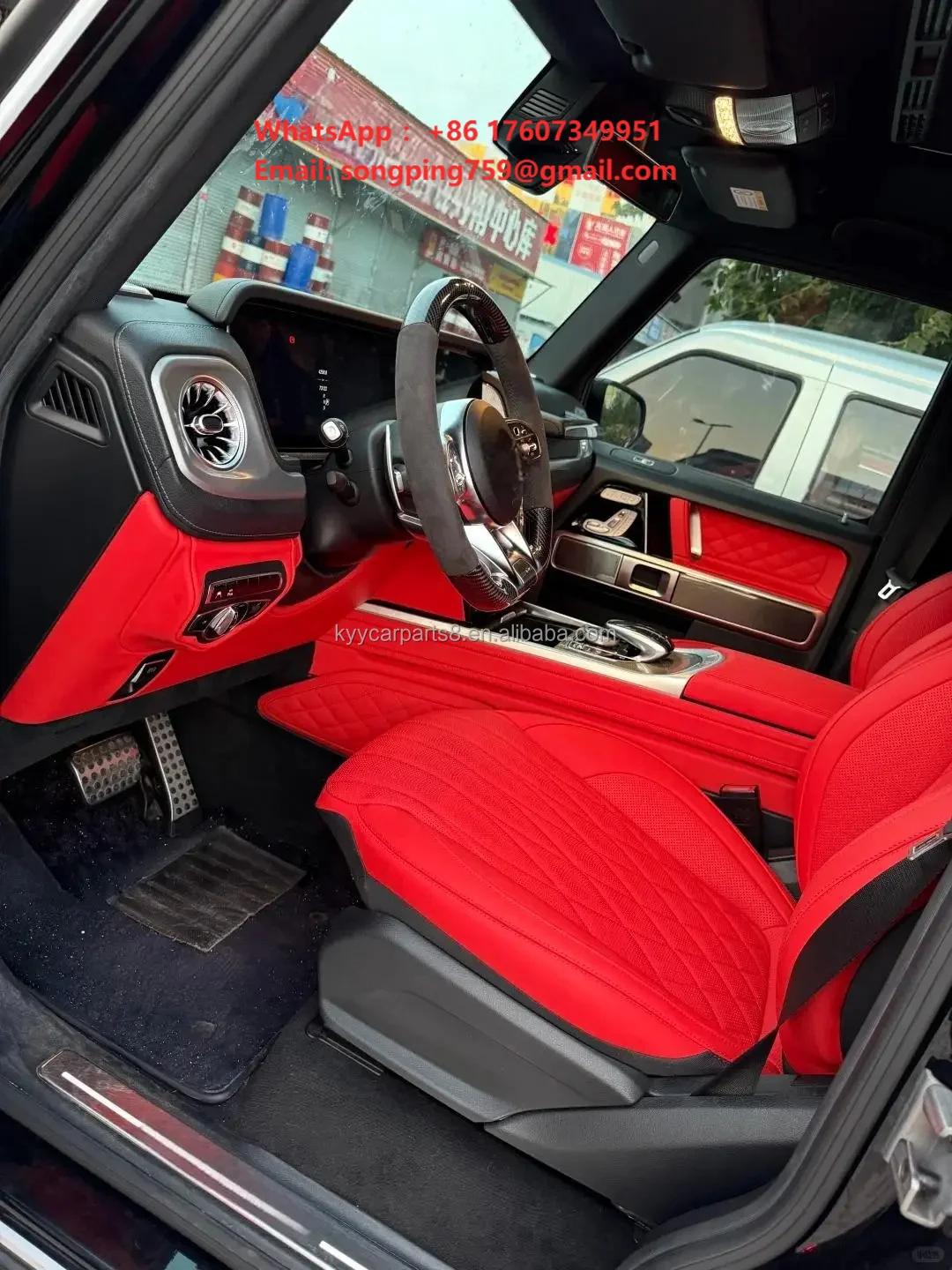 Made for Car Accessories Seat Cover 5 Seat Covers Luxury Leather Fit for Mercedes Benz GLE 450 350 G580 550e GLS 400