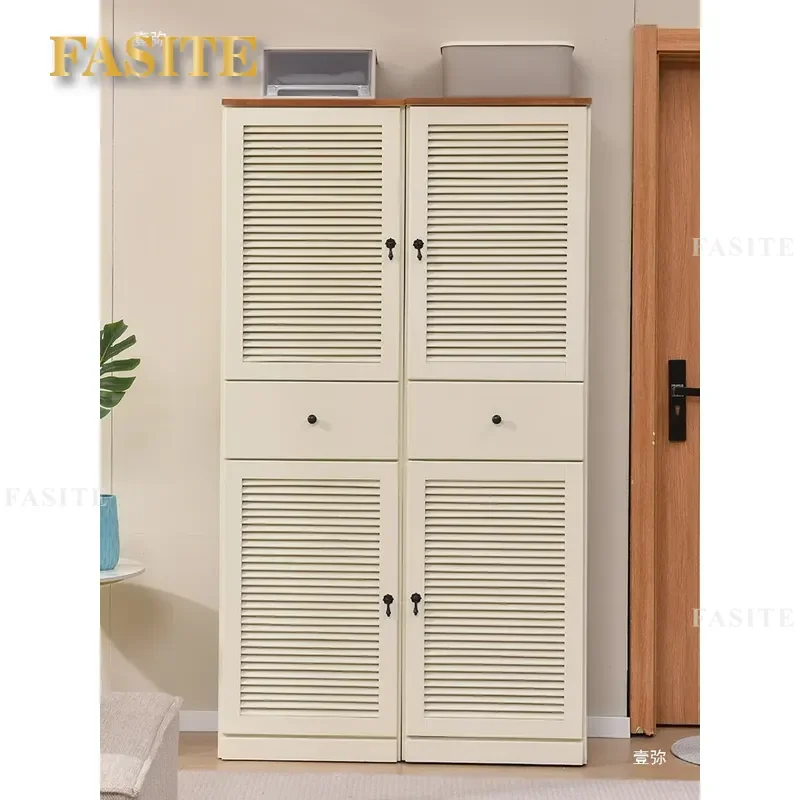 For Solid Wood Shoe Cabinet Door Crack Repair Household Entrance Corner Elevator Entryway Storage Rack Single Door Narrow