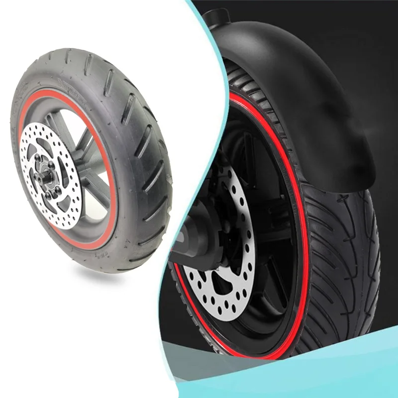 

Electric Scooter 8.5 Inch Inflatale Rear Wheel Tire Aluminum Alloy Wheel Hub 110Mm Brake Disk Set for Xiaomi M365 / 1S