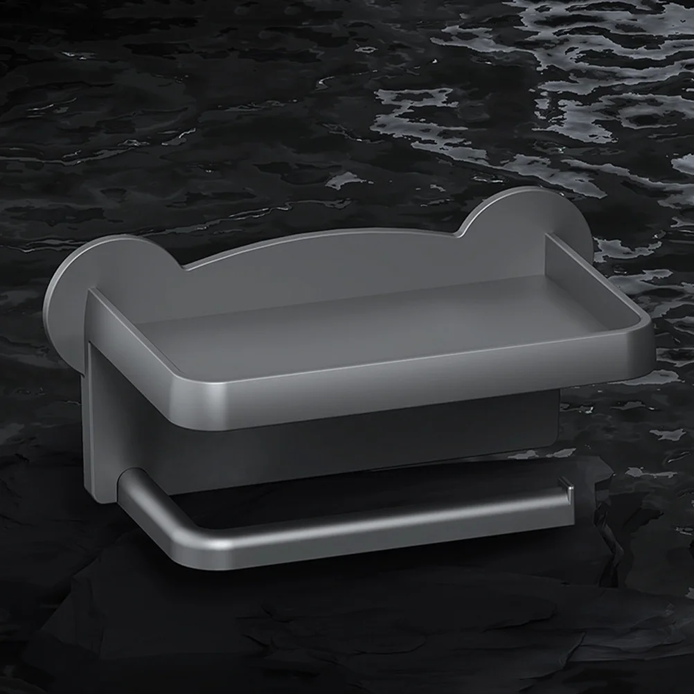 Uchwyt na papier toaletowy bez wiercenia, montowany na ścianie, akcesorium łazienkowe, stylowy, wytrzymały, bez wiercenia, łatwy montaż, uniwersalny uchwyt na rolkę papieru.