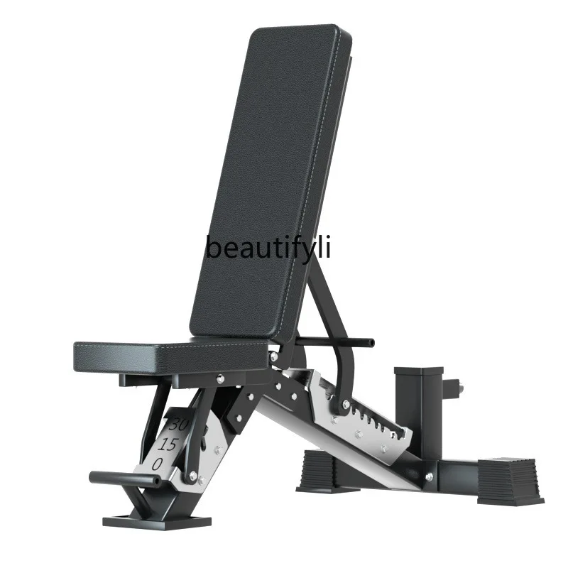 Commercial Adjustable Dumbbell Stool, Bench Press Stool Supine, Fitness Chair Multifunctional Abs Board