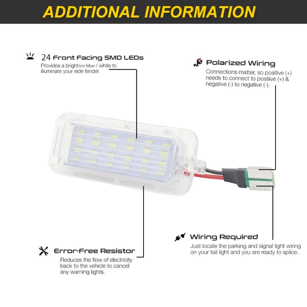 Error Free Car Xenon White LED License Plate Lights For Lincoln MKC For Ford Fusion Escape Explorer Fiesta Rear Number Lights